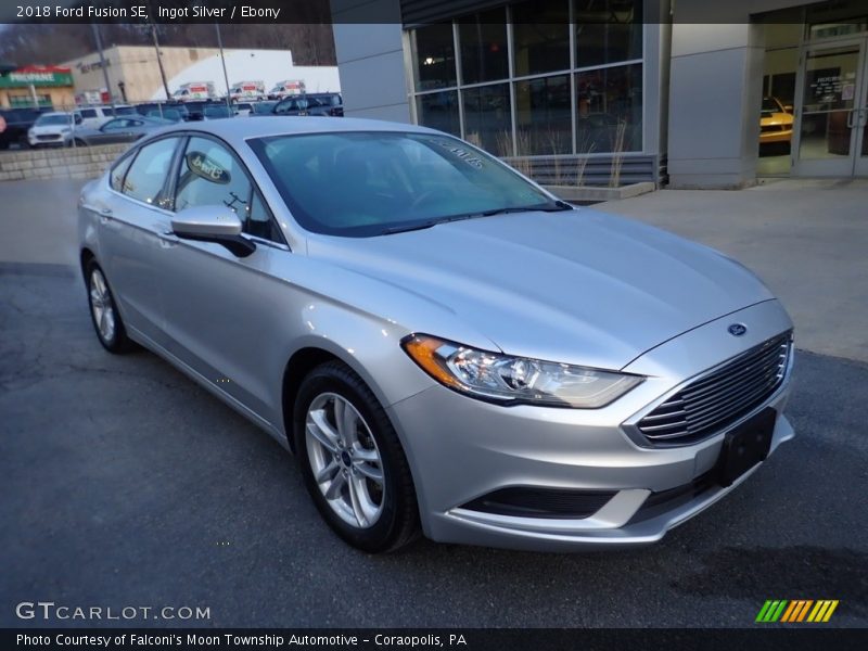 Ingot Silver / Ebony 2018 Ford Fusion SE