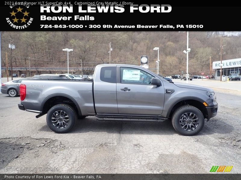Carbonized Gray Metallic / Ebony 2021 Ford Ranger XLT SuperCab 4x4