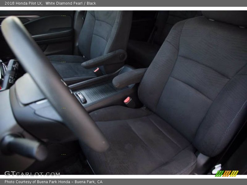 White Diamond Pearl / Black 2018 Honda Pilot LX