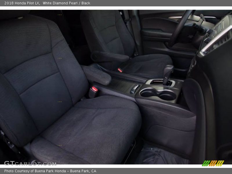 White Diamond Pearl / Black 2018 Honda Pilot LX