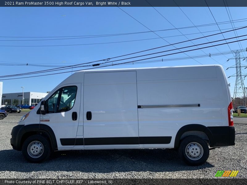 Bright White / Black 2021 Ram ProMaster 3500 High Roof Cargo Van