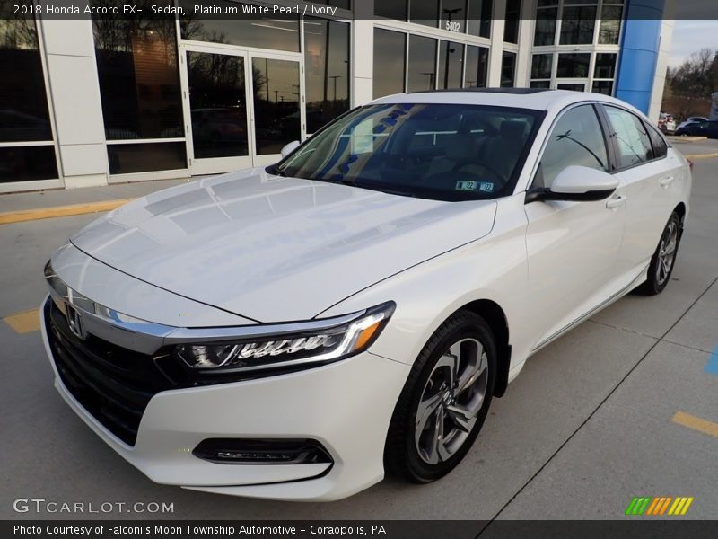 Front 3/4 View of 2018 Accord EX-L Sedan