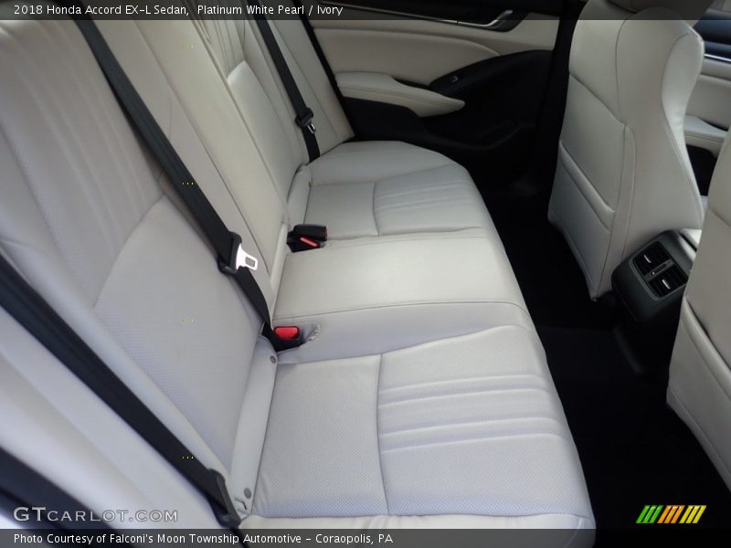 Platinum White Pearl / Ivory 2018 Honda Accord EX-L Sedan
