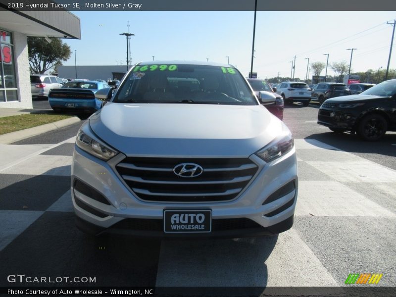 Molten Silver / Gray 2018 Hyundai Tucson SE