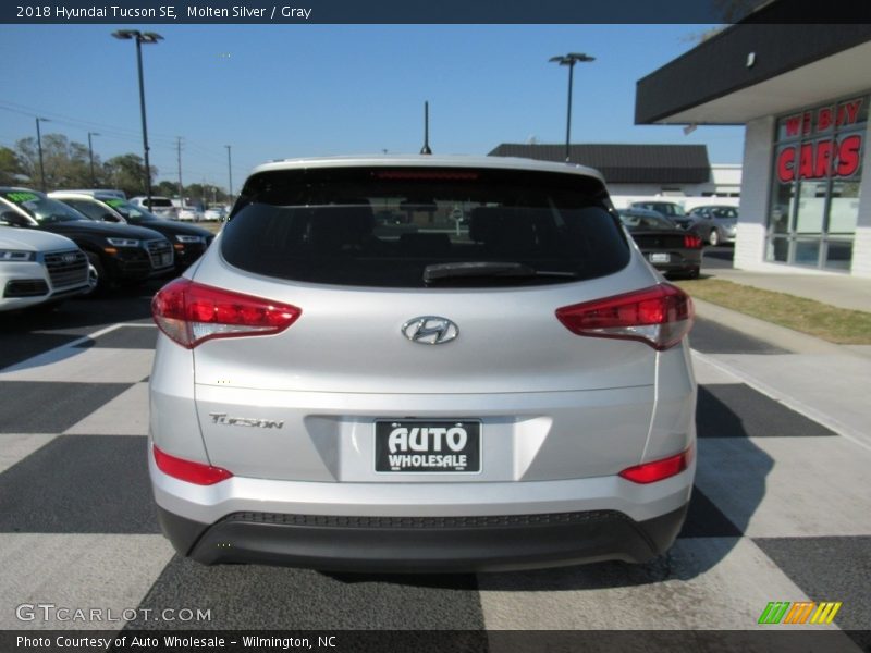 Molten Silver / Gray 2018 Hyundai Tucson SE