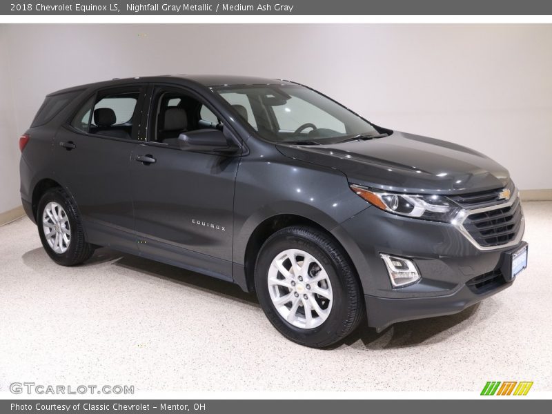 Nightfall Gray Metallic / Medium Ash Gray 2018 Chevrolet Equinox LS