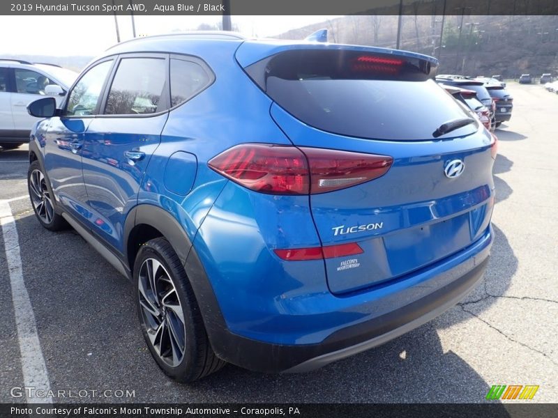 Aqua Blue / Black 2019 Hyundai Tucson Sport AWD