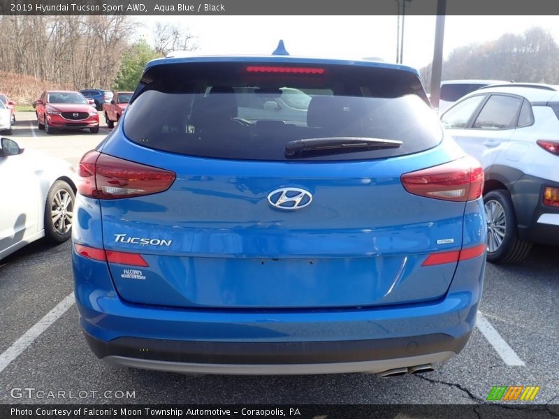 Aqua Blue / Black 2019 Hyundai Tucson Sport AWD