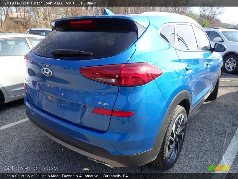 Aqua Blue / Black 2019 Hyundai Tucson Sport AWD