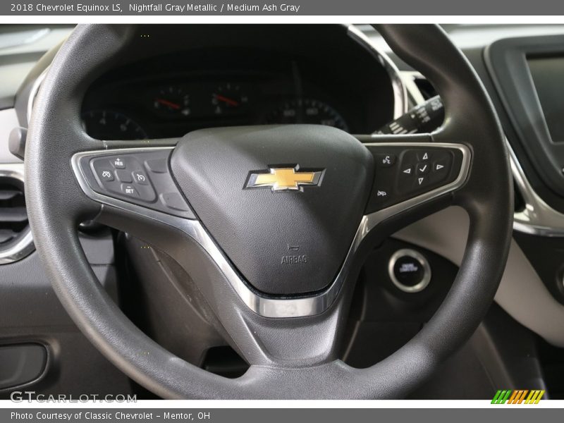 Nightfall Gray Metallic / Medium Ash Gray 2018 Chevrolet Equinox LS