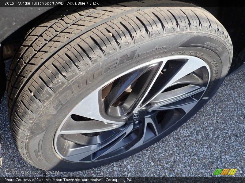 Aqua Blue / Black 2019 Hyundai Tucson Sport AWD