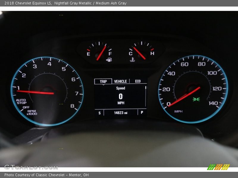 Nightfall Gray Metallic / Medium Ash Gray 2018 Chevrolet Equinox LS