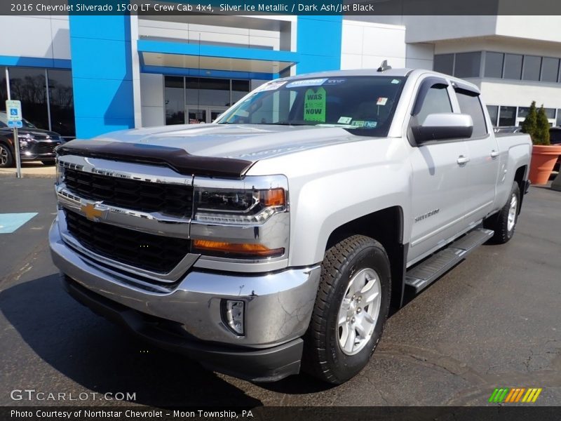 Silver Ice Metallic / Dark Ash/Jet Black 2016 Chevrolet Silverado 1500 LT Crew Cab 4x4