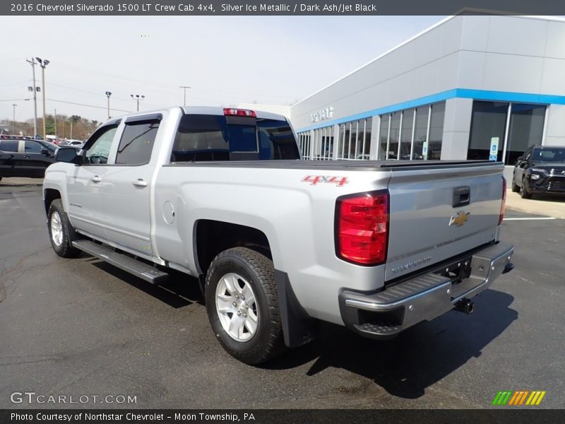 Silver Ice Metallic / Dark Ash/Jet Black 2016 Chevrolet Silverado 1500 LT Crew Cab 4x4