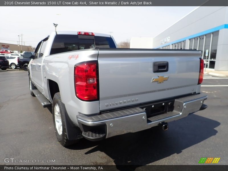 Silver Ice Metallic / Dark Ash/Jet Black 2016 Chevrolet Silverado 1500 LT Crew Cab 4x4