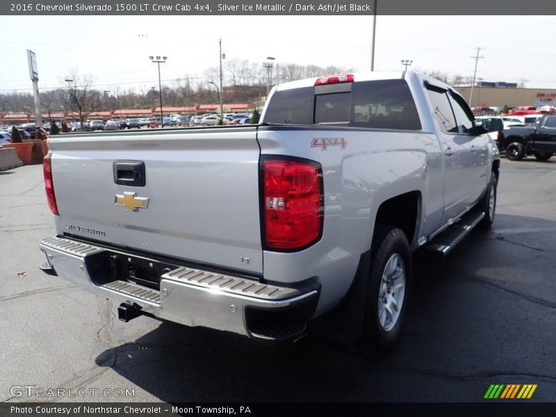 Silver Ice Metallic / Dark Ash/Jet Black 2016 Chevrolet Silverado 1500 LT Crew Cab 4x4