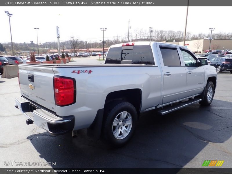 Silver Ice Metallic / Dark Ash/Jet Black 2016 Chevrolet Silverado 1500 LT Crew Cab 4x4