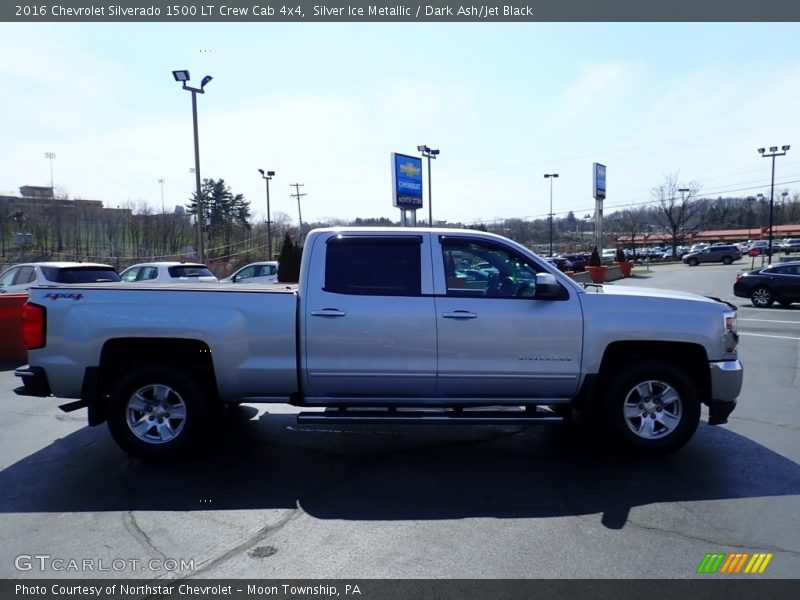 Silver Ice Metallic / Dark Ash/Jet Black 2016 Chevrolet Silverado 1500 LT Crew Cab 4x4