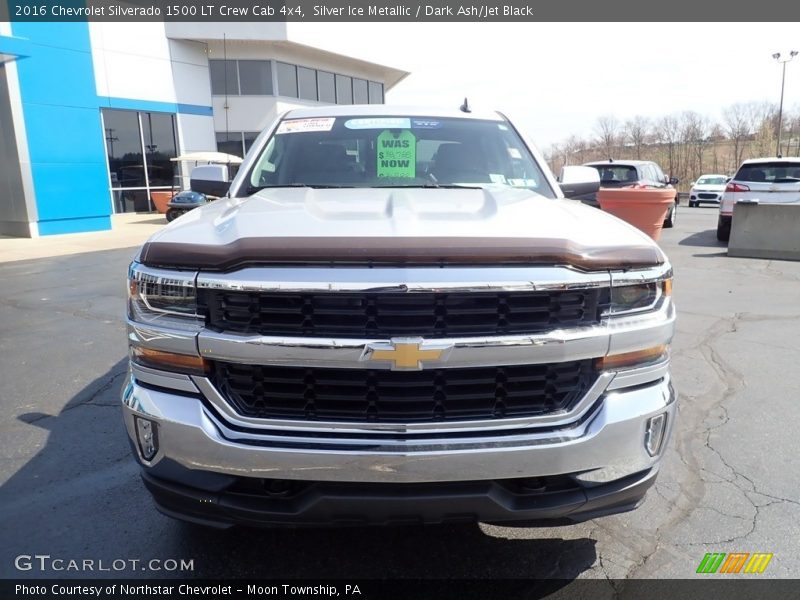 Silver Ice Metallic / Dark Ash/Jet Black 2016 Chevrolet Silverado 1500 LT Crew Cab 4x4