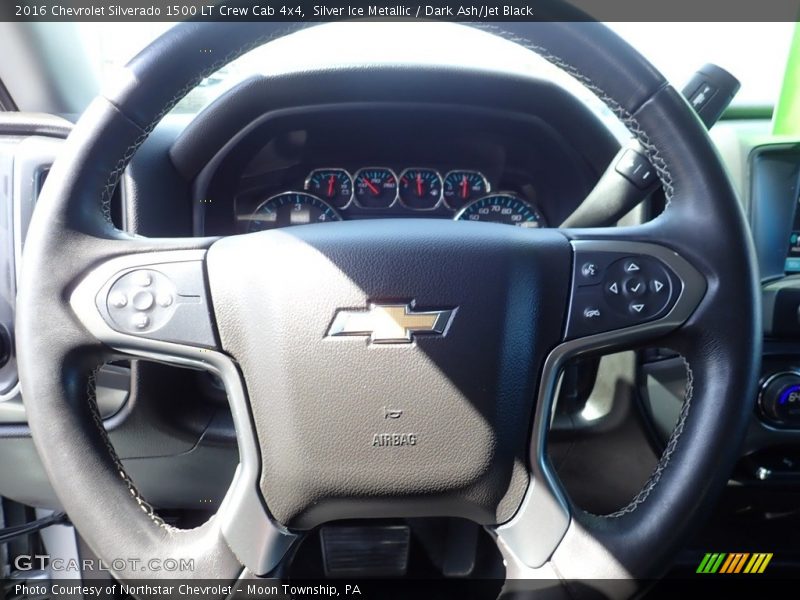 Silver Ice Metallic / Dark Ash/Jet Black 2016 Chevrolet Silverado 1500 LT Crew Cab 4x4