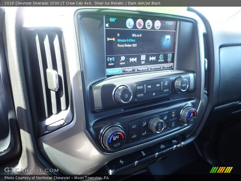Silver Ice Metallic / Dark Ash/Jet Black 2016 Chevrolet Silverado 1500 LT Crew Cab 4x4