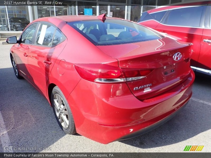 Red / Gray 2017 Hyundai Elantra SE