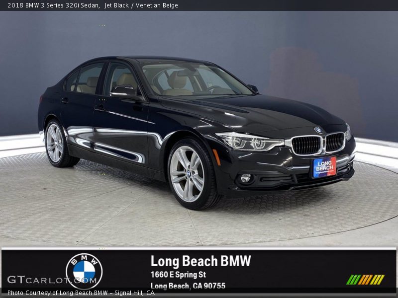 Jet Black / Venetian Beige 2018 BMW 3 Series 320i Sedan