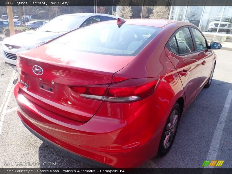 Red / Gray 2017 Hyundai Elantra SE