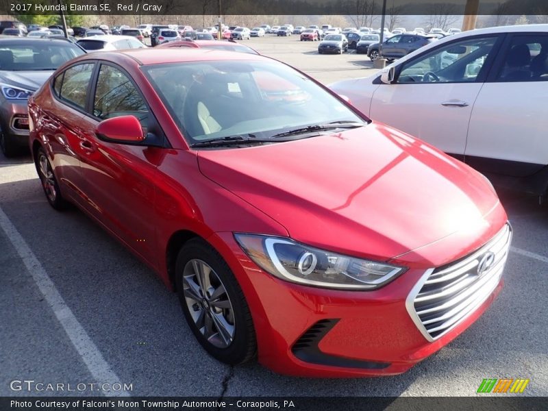 Red / Gray 2017 Hyundai Elantra SE