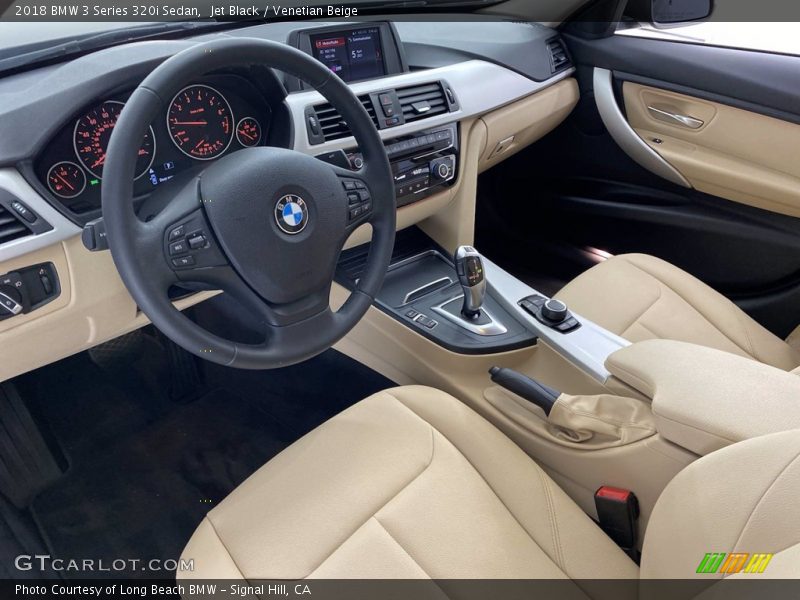 Jet Black / Venetian Beige 2018 BMW 3 Series 320i Sedan