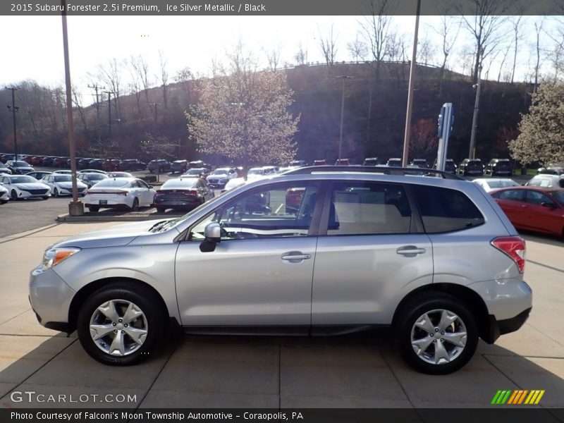 Ice Silver Metallic / Black 2015 Subaru Forester 2.5i Premium