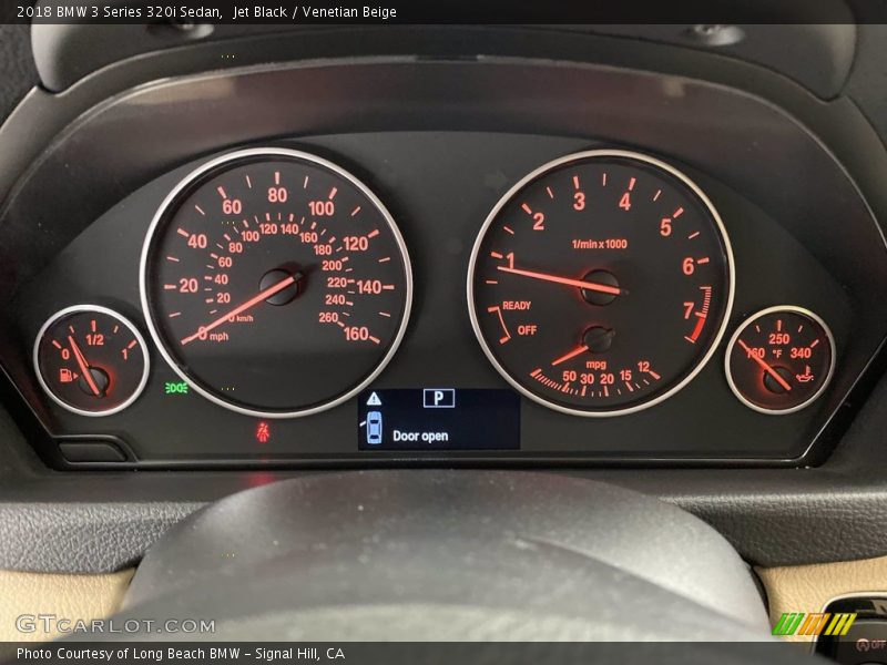 Jet Black / Venetian Beige 2018 BMW 3 Series 320i Sedan