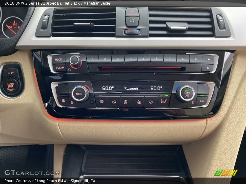 Jet Black / Venetian Beige 2018 BMW 3 Series 320i Sedan
