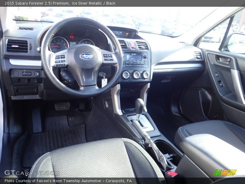 Ice Silver Metallic / Black 2015 Subaru Forester 2.5i Premium