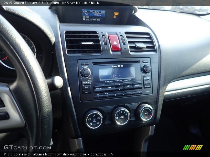 Ice Silver Metallic / Black 2015 Subaru Forester 2.5i Premium