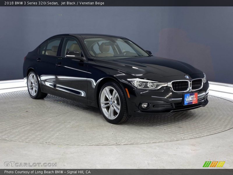 Jet Black / Venetian Beige 2018 BMW 3 Series 320i Sedan