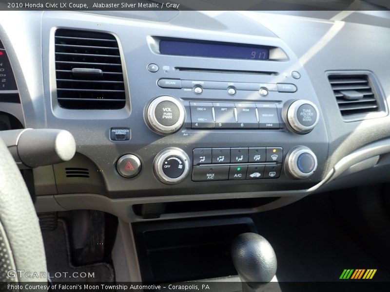 Alabaster Silver Metallic / Gray 2010 Honda Civic LX Coupe