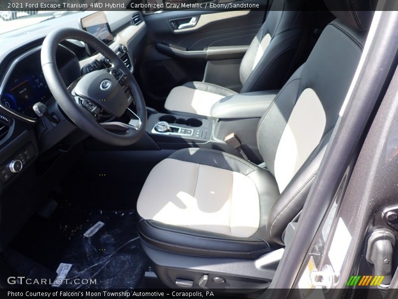 Carbonized Gray Metallic / Ebony/Sandstone 2021 Ford Escape Titanium 4WD Hybrid