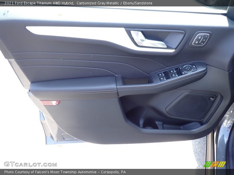 Carbonized Gray Metallic / Ebony/Sandstone 2021 Ford Escape Titanium 4WD Hybrid