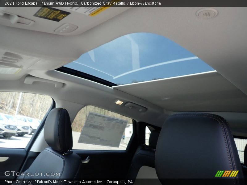 Carbonized Gray Metallic / Ebony/Sandstone 2021 Ford Escape Titanium 4WD Hybrid