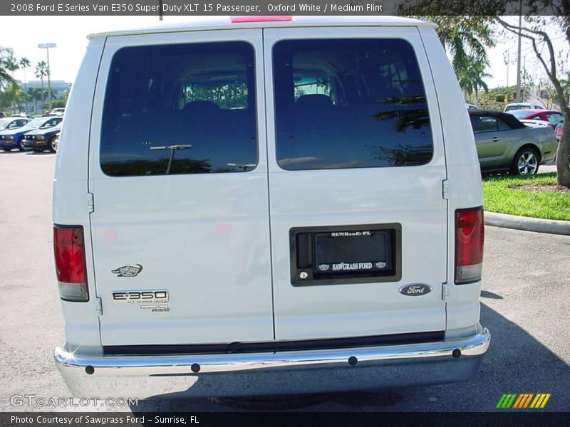Oxford White / Medium Flint 2008 Ford E Series Van E350 Super Duty XLT 15 Passenger