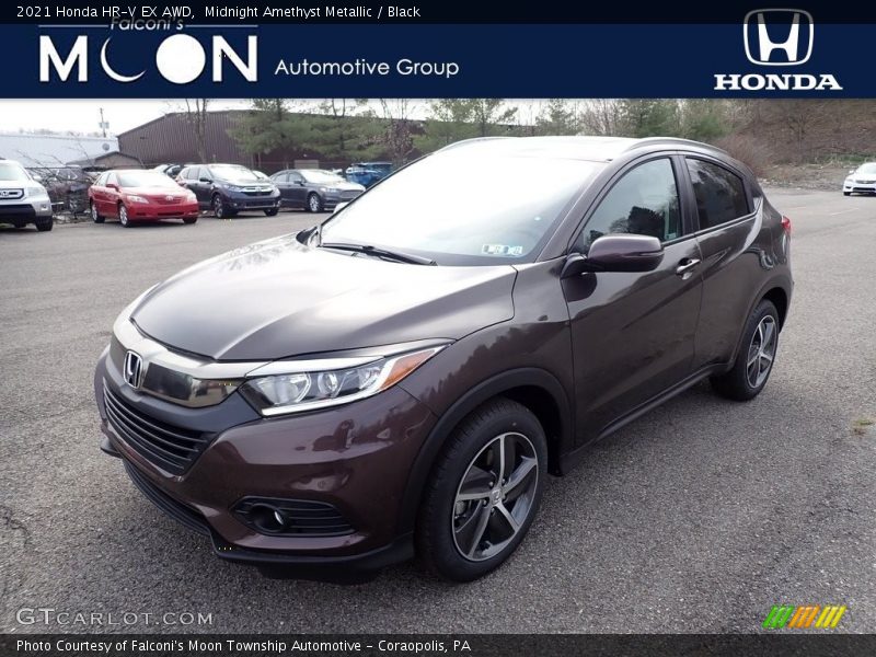 Midnight Amethyst Metallic / Black 2021 Honda HR-V EX AWD