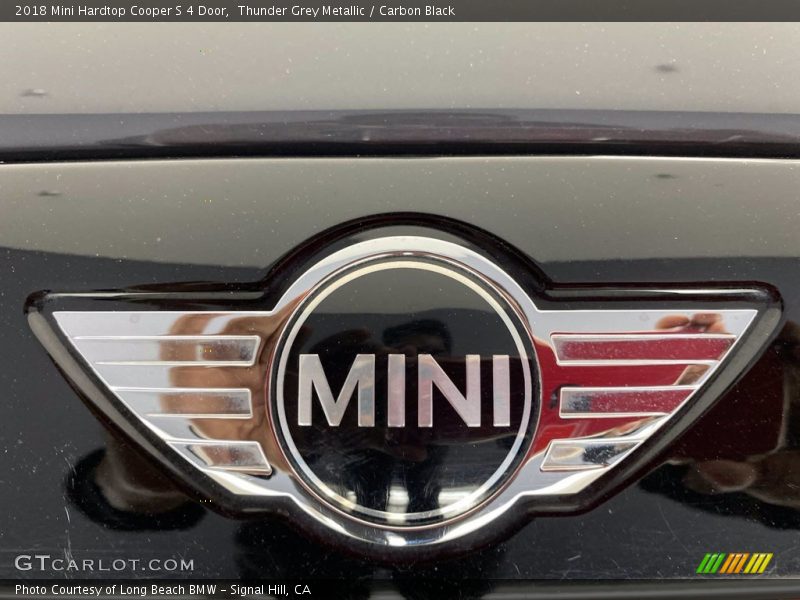 Thunder Grey Metallic / Carbon Black 2018 Mini Hardtop Cooper S 4 Door