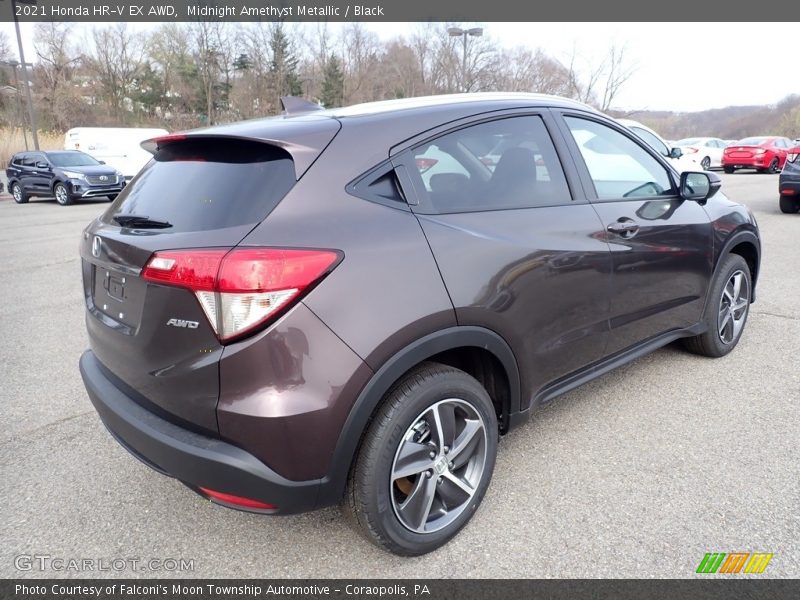 Midnight Amethyst Metallic / Black 2021 Honda HR-V EX AWD