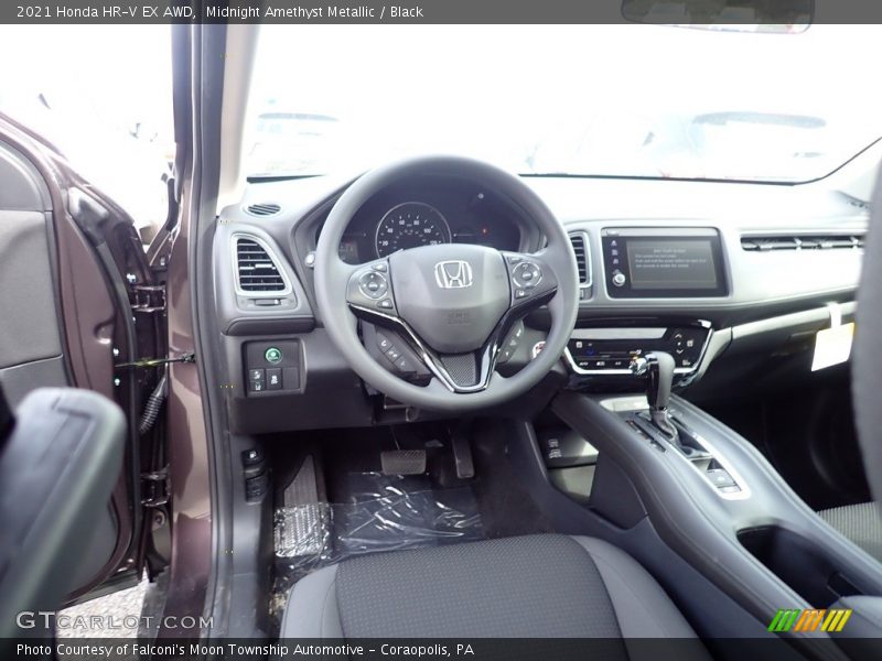 Midnight Amethyst Metallic / Black 2021 Honda HR-V EX AWD