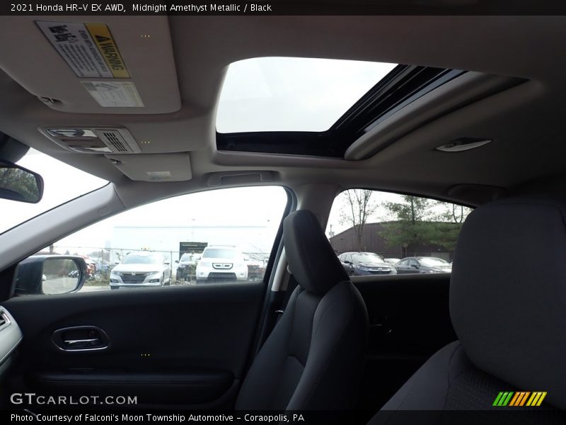 Midnight Amethyst Metallic / Black 2021 Honda HR-V EX AWD