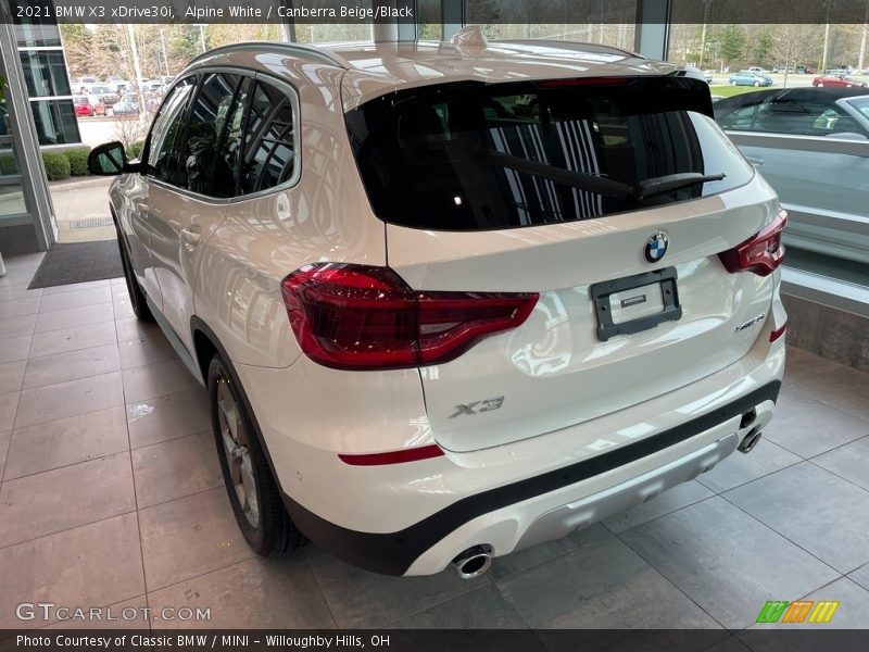 Alpine White / Canberra Beige/Black 2021 BMW X3 xDrive30i