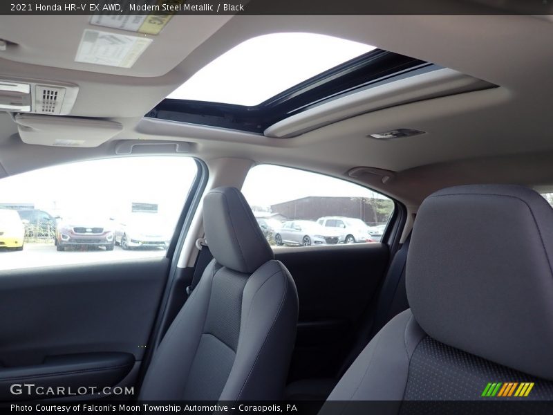 Modern Steel Metallic / Black 2021 Honda HR-V EX AWD