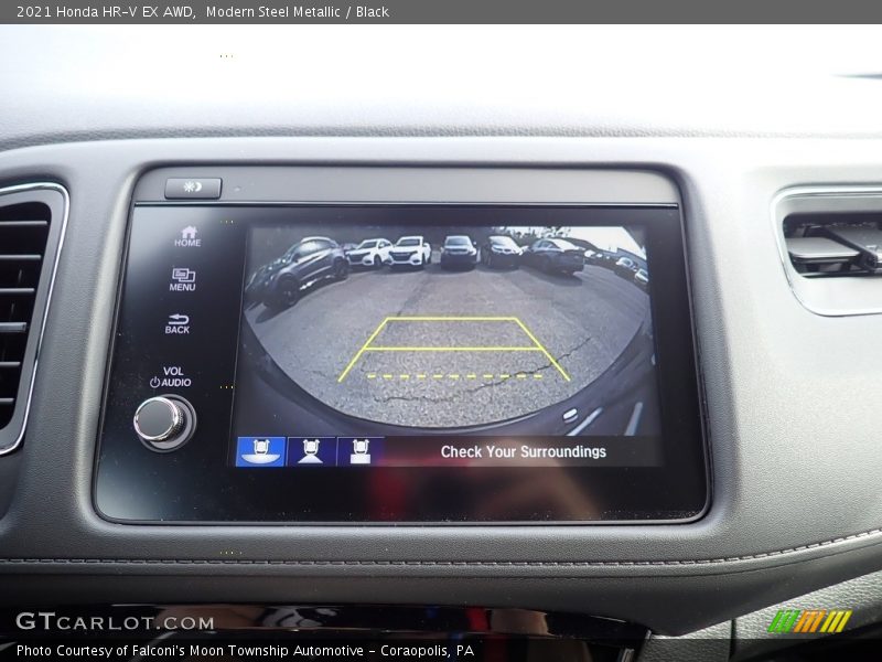 Modern Steel Metallic / Black 2021 Honda HR-V EX AWD