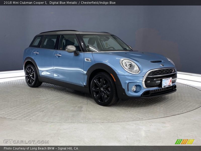 Digital Blue Metallic / Chesterfield/Indigo Blue 2018 Mini Clubman Cooper S